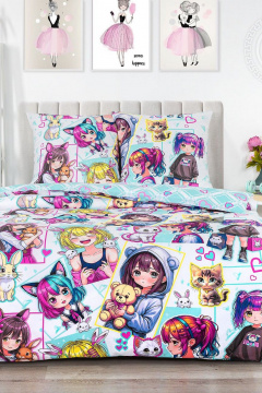 Наволочка, пододеяльник, простыня АРТПОСТЕЛЬ 912 лоли - фото 1