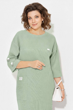 Платье Liliana 1485 фисташка - фото 4