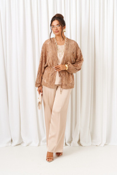 Блуза, брюки, топ Beautiful&Free 6424 бежевый - фото 4