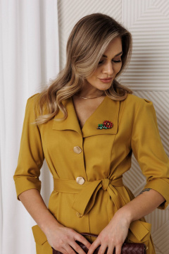 Платье Anastasia 1318.1 медовый - фото 5