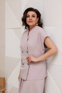 Жилет, юбка Anastasia 1329 пудра - фото 5