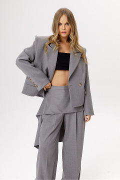 Жакет PiRS 6377 светло-серый - фото 3