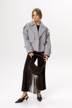 Тренч PiRS 6519 серый - фото 3