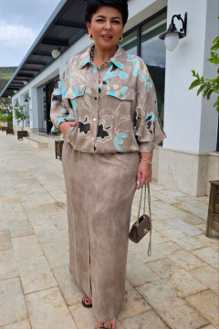 Юбка Vittoria Queen 28113ю какао - фото 5