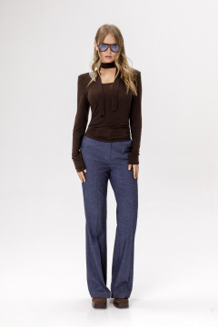 Джемпер PiRS 6521 коричневый - фото 4