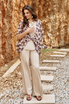 Блуза, майка Vittoria Queen 28163к песочный - фото 3