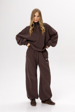 Олимпийка PiRS 6530 коричневый_с_лого - фото 5