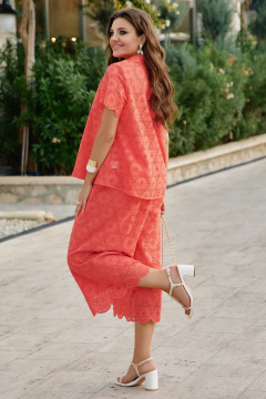 Блуза, кюлоты Vittoria Queen 28393 коралл - фото 5