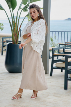 Блуза Vittoria Queen 28583бл молочный - фото 5