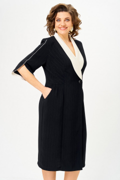 Платье ANASTASIA MAK 1308 черный - фото 4