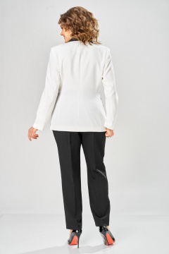 Брюки, жакет ANASTASIA MAK 1315 черный+молочный - фото 5