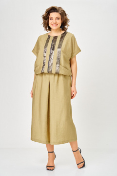 Жакет, юбка ANASTASIA MAK 1320 горчица - фото 1