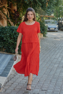 Платье Vittoria Queen 29043 алый - фото 3