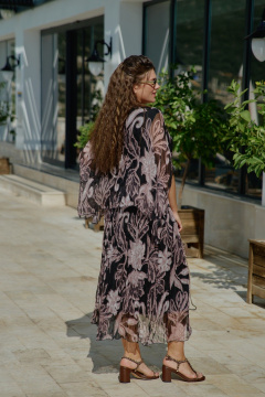 Платье Vittoria Queen 29123 черно-фиолетовый - фото 4