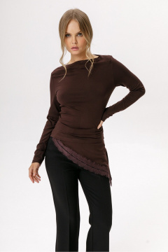 Лонгслив PiRS 6571 коричневый - фото 1