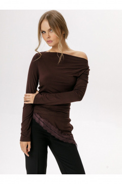 Лонгслив PiRS 6571 коричневый - фото 2