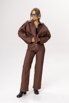 Бомбер PiRS 6575 шоколадный - фото 5