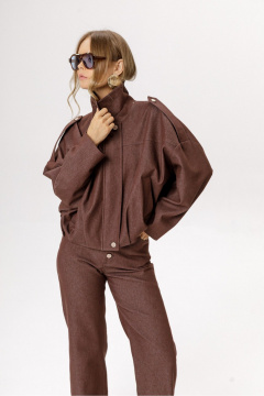 Бомбер PiRS 6575 шоколадный - фото 3