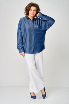 Блуза Michel chic 797 деним - фото 3