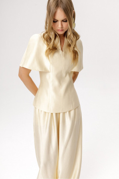 Блуза PiRS 6583 сливочный - фото 5