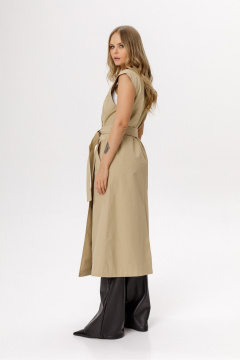 Тренч PiRS 6595 бежевый - фото 5