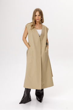 Тренч PiRS 6595 бежевый - фото 2