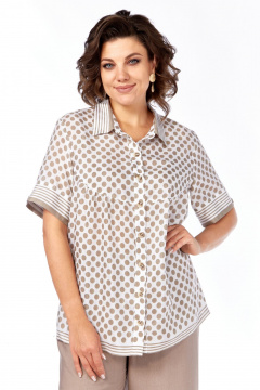 Блуза, брюки Matini 1.1319 бежевый - фото 4