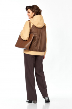 Куртка Lady Secret 9011 беж+шоколад - фото 5