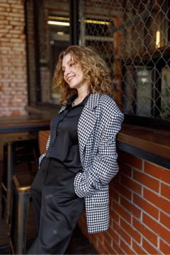 Жакет Dolce Forma GAK-BE-01_черно-белый - фото 4