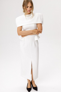 Платье PiRS 6638 молочный - фото 5