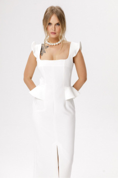 Платье PiRS 6638 молочный - фото 4