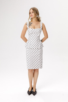 Юбка PiRS 6644 горохи_на_белом_фоне - фото 1