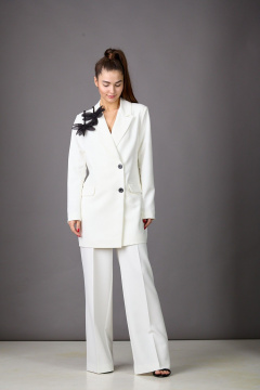 Брюки, жакет Rosheli 1175 молочный - фото 2