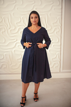 Платье Dolce Forma PLAT-BEL-02_черника_короткой - фото 2