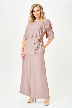 Блуза, брюки TVIN 7008 пудра - фото 5