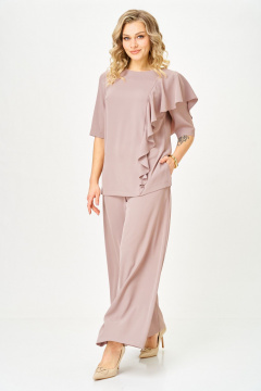 Блуза, брюки TVIN 7008 пудра - фото 3