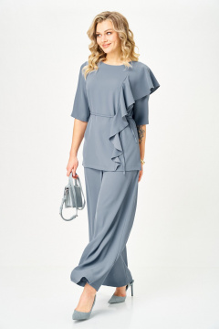 Блуза, брюки TVIN 7008 серый - фото 5