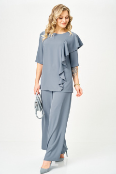 Блуза, брюки TVIN 7008 серый - фото 3