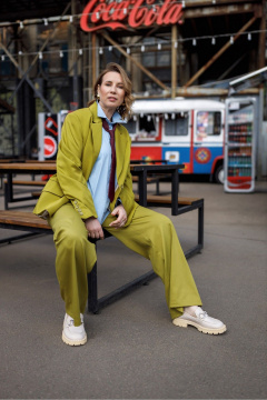 Брюки Dolce Forma BRK-BE-03_горчица - фото 5