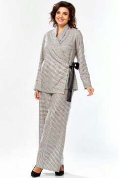 Брюки, жакет Celentano lite 5081 клетка - фото 1