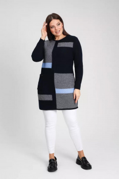 Туника BONADI 1899 синий-голубой - фото 4