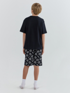 Футболка, шорты Mark Formelle 563327/25-40738ПП-0 черный_тигры_на_черном_3_сл_на_пол - фото 2