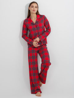 Брюки, жакет Mark Formelle 592633/25-37854ПП-0 клетка_на_красном - фото 1