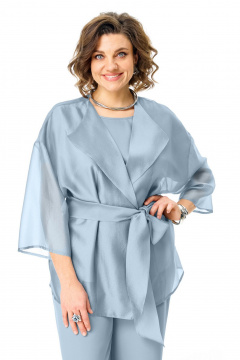 Блуза, брюки, топ VI ORO VR-1262 голубой_дым - фото 2