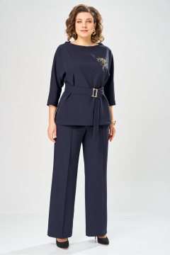 Блуза, брюки Andina city 9091-25 синий - фото 3