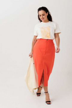 Юбка Mislana 1955 оранжевый - фото 2