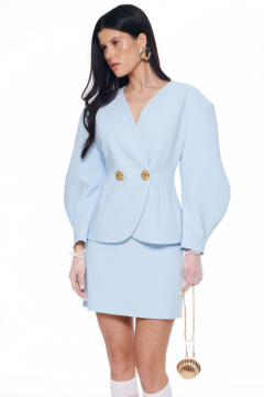 Жакет, юбка KaVaRi 8057.1 голубой - фото 5