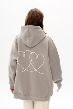 Худи Mirolia 1229-11 серый - фото 3