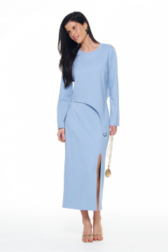 Джемпер, юбка KaVaRi 8058.3 голубой - фото 2