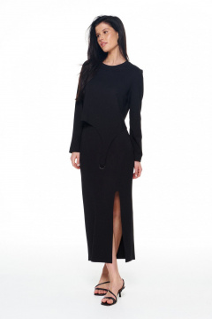 Джемпер, юбка KaVaRi 8058 черный - фото 2